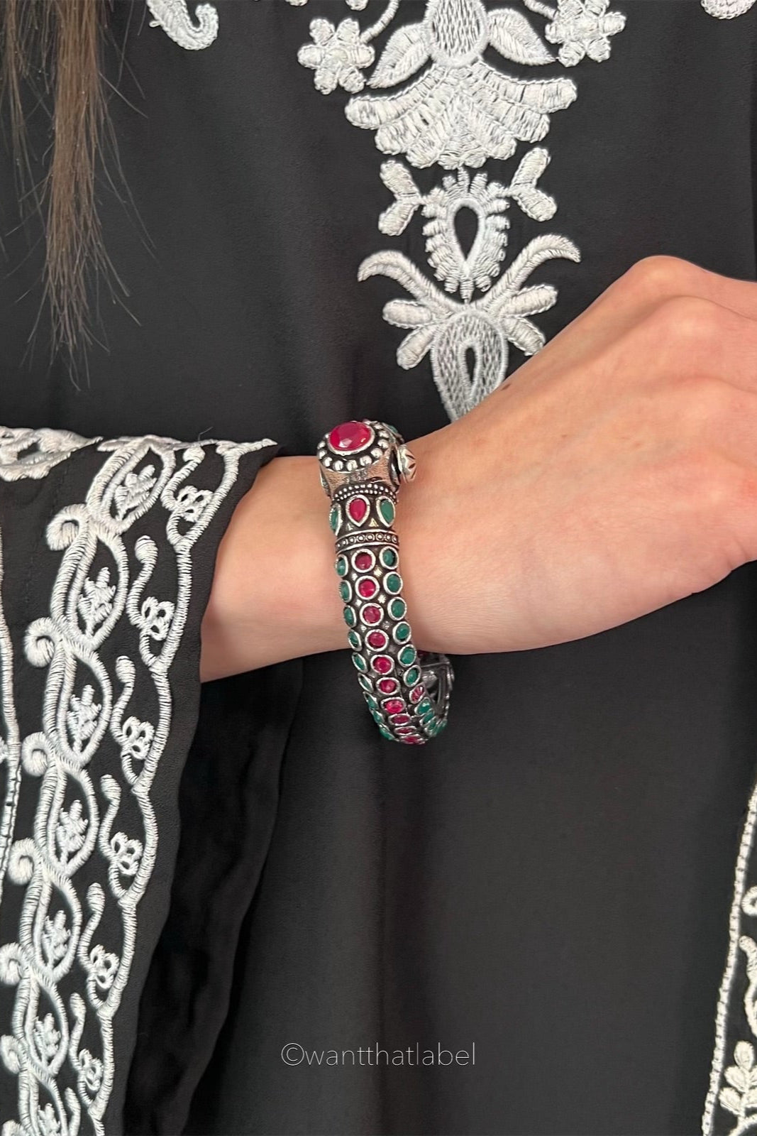 PAKISTANI COSTUME BANGLE KUNDAN JEWELLERY