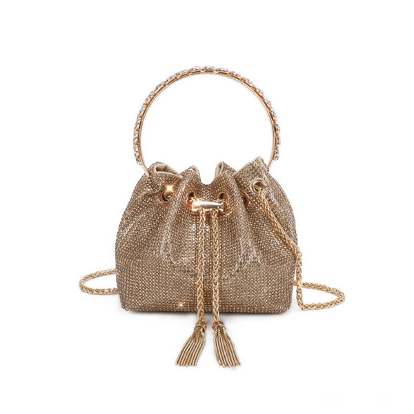 Gold Diamante Chain Strap Potli Bag